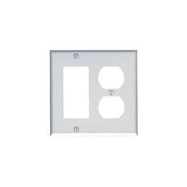 Mulberry Number of Gangs: 2 Steel, Semi-Gloss Finish, White 86672 - main